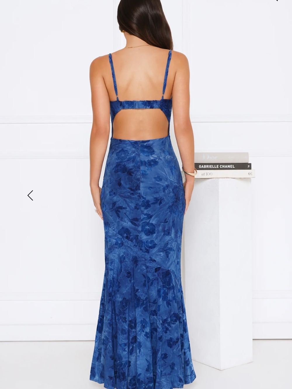 SOLD Hello Molly Blue Floral Maxi Dress - Picture 2 of 10